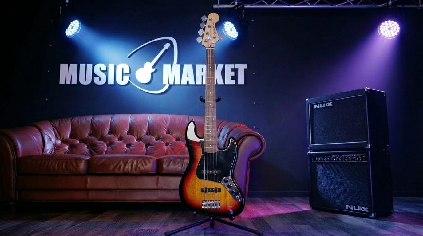Бас гитара Squier Aff. Jazz Bass V 3-SB