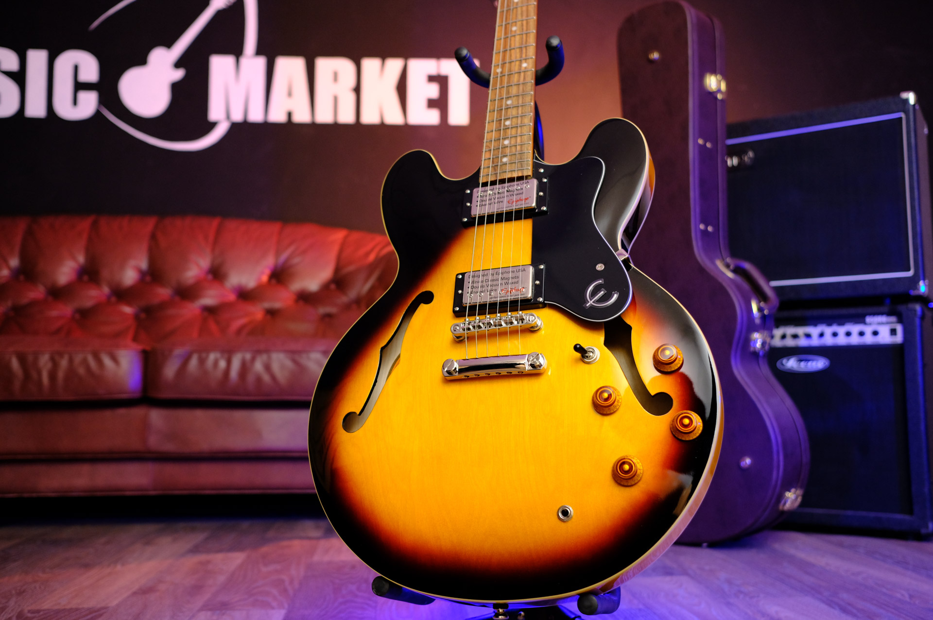 Электрогитара Vintage Sunburst EPIPHONE Dot ES-335