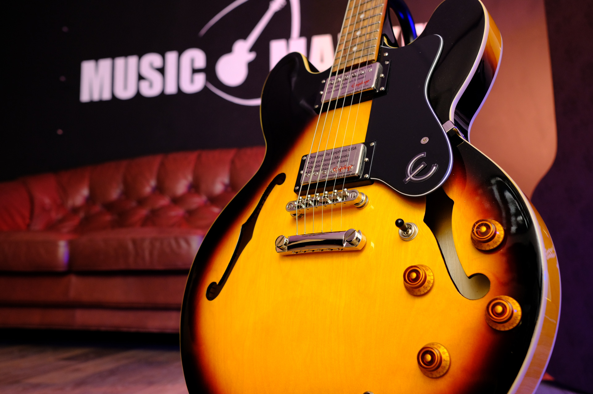 Электрогитара Vintage Sunburst EPIPHONE Dot ES-335