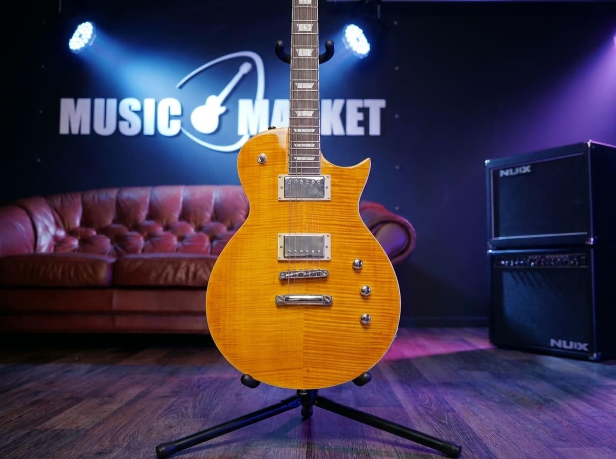 Электрогитара Harley Benton SC-Custom III Lemon Flame