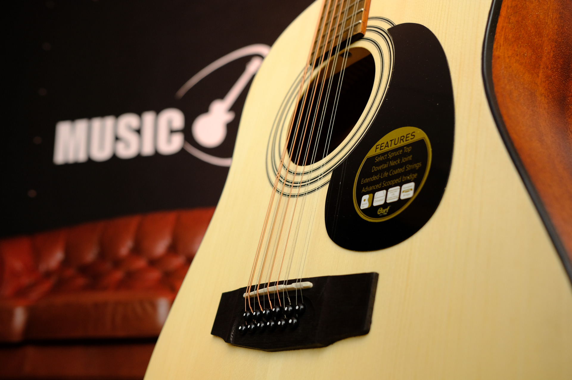 Акустическая гитара 12-струнная Cort AD810-12-OP