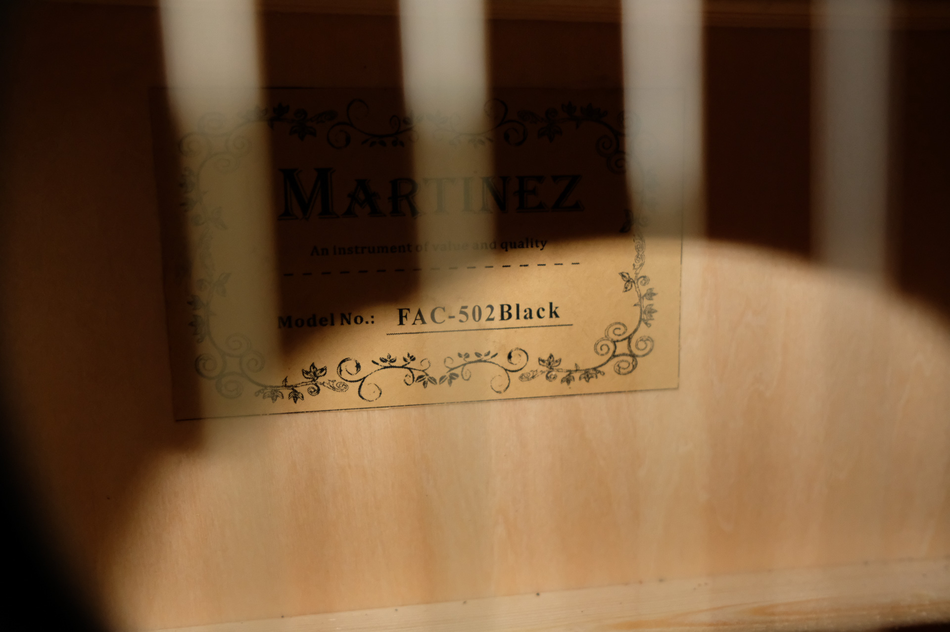 Классическая гитара Martinez FAC - 502 BK