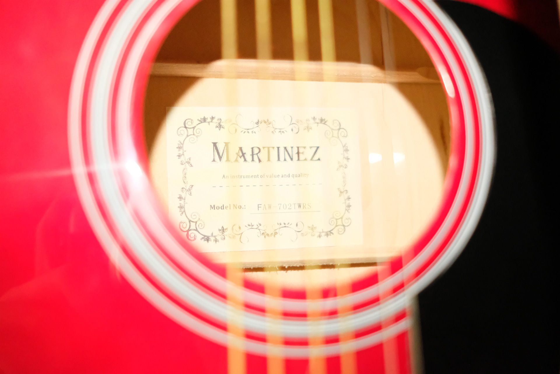 Акустическая гитара Martinez FAW - 702 / TWRS