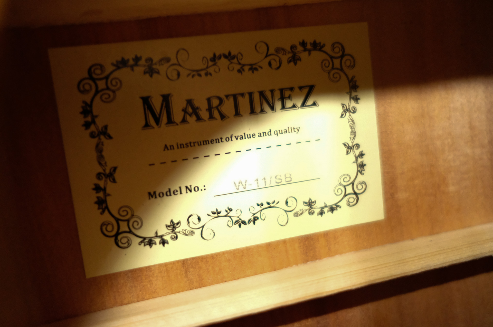 Акустическая гитара Martinez W - 11 / SB