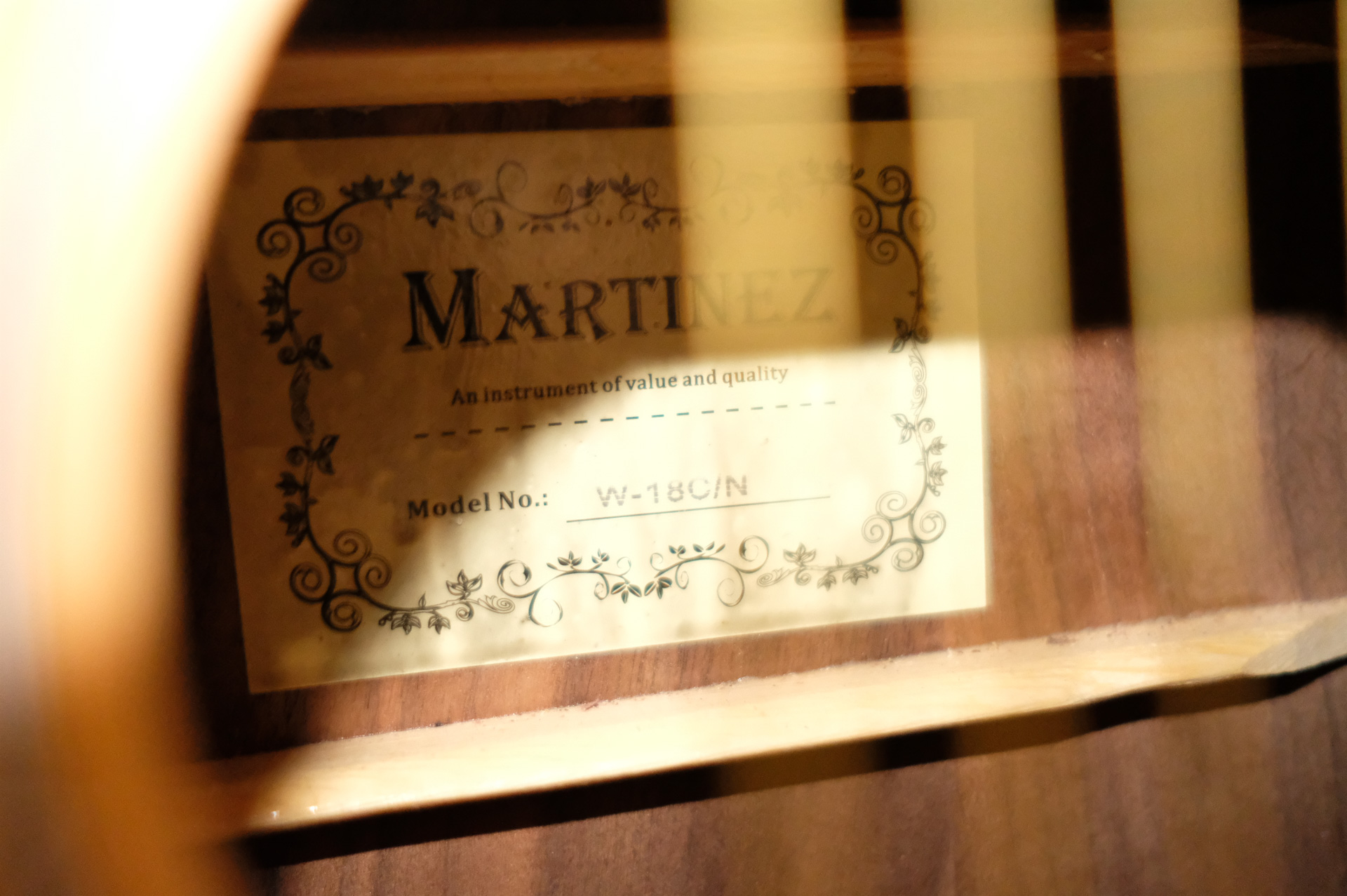 Акустическая гитара Martinez W - 18 C / N