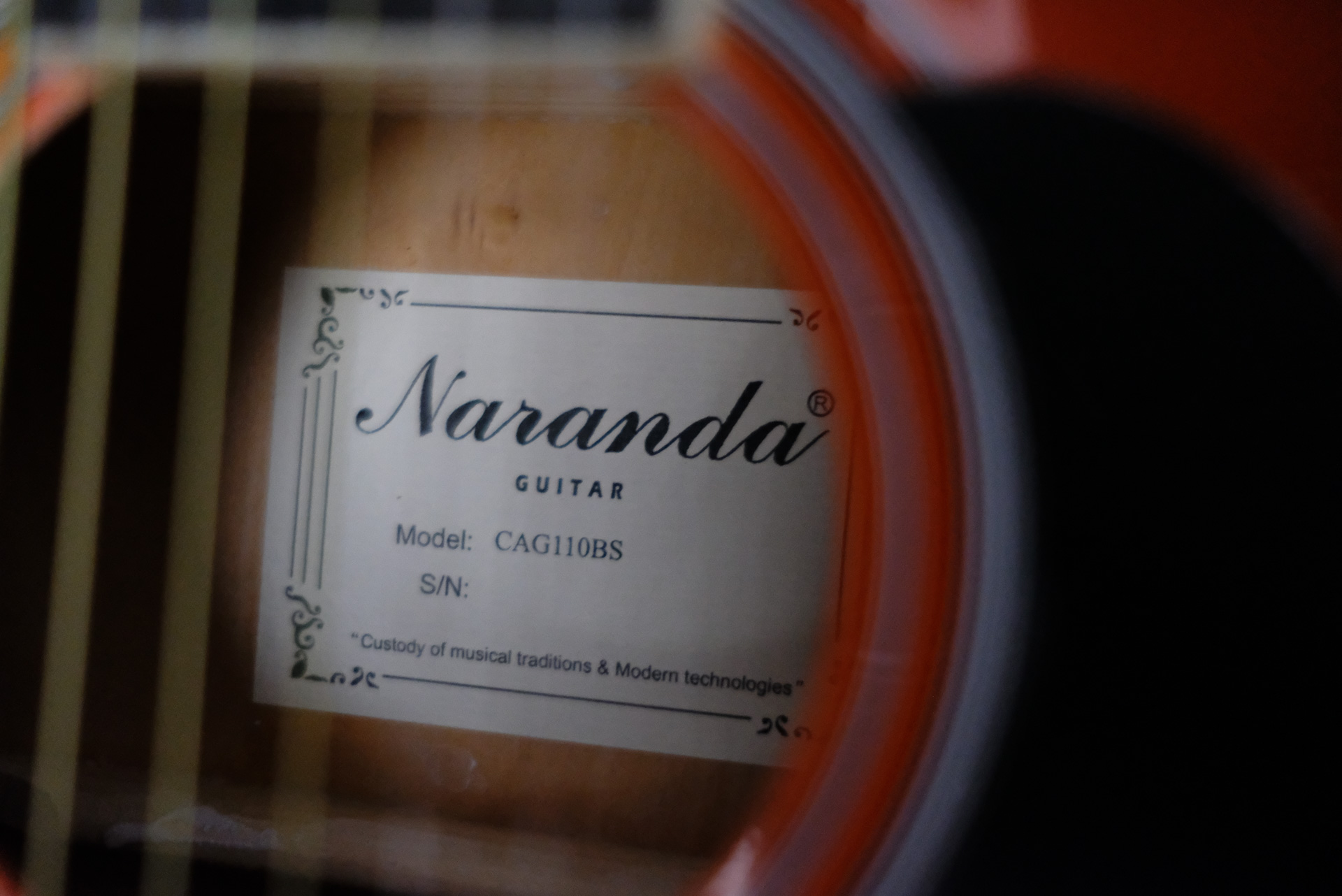 Акустическая гитара Naranda CAG110BS