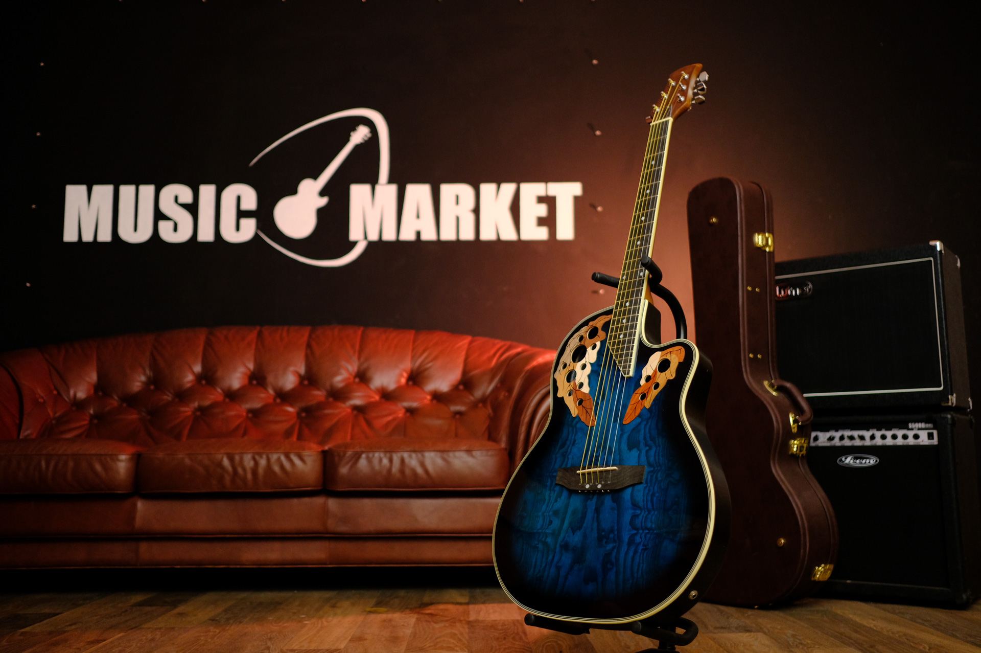 Электроакустическая гитара Stagg A2006-BLS