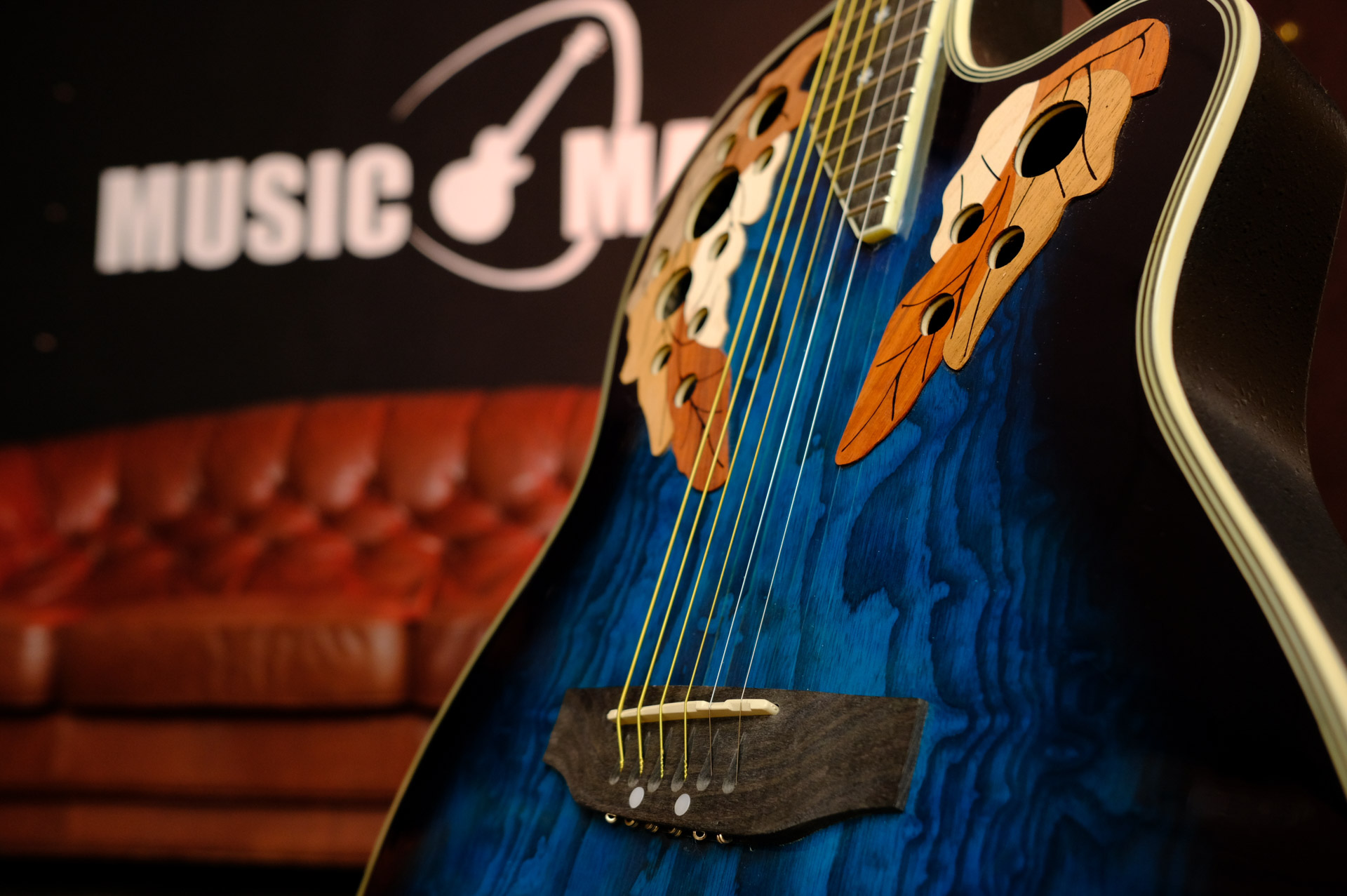 Электроакустическая гитара Stagg A2006-BLS