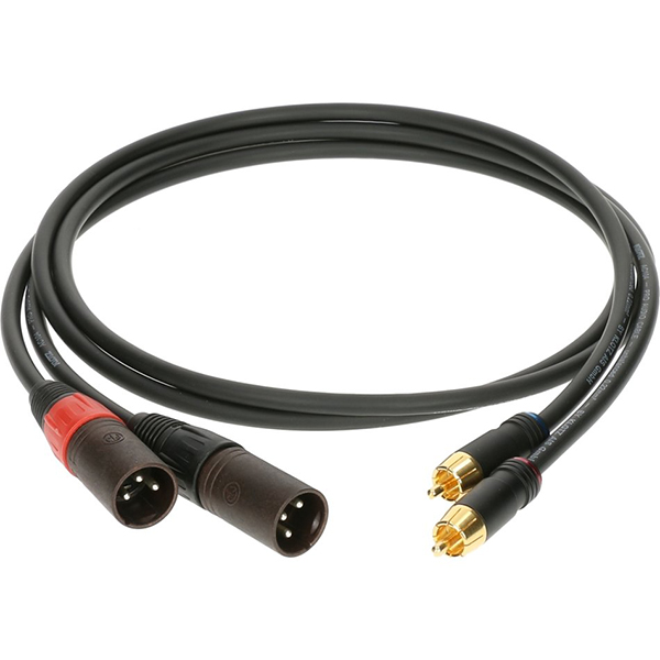 Кабель акустический RCA-XLRm, 1,5м, 2шт, Klotz AL-RM0150