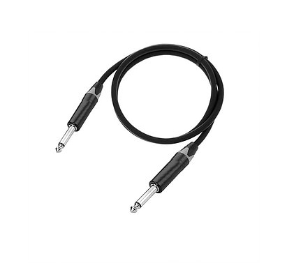 Кабель инструментальный, 6.35мм моно, 2м, SHNOOR IC124-JMJM-B-2m