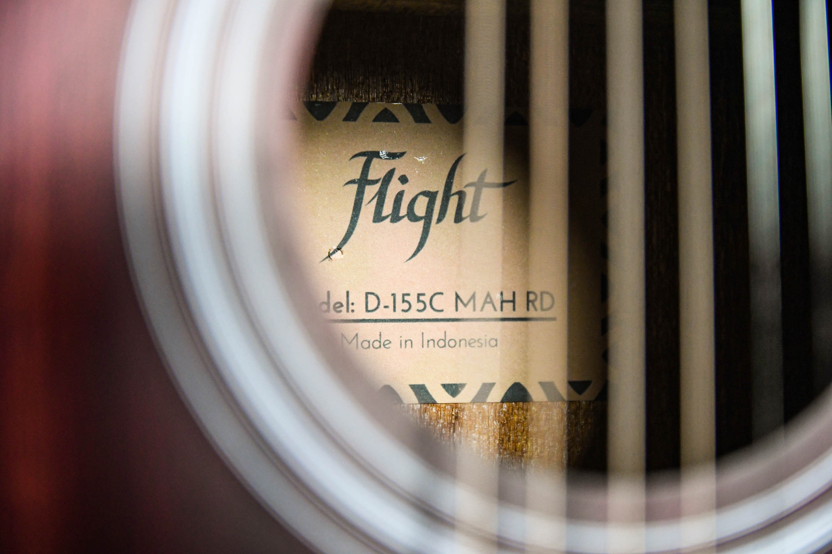 Акустическая гитара FLIGHT D-155C MAH RD