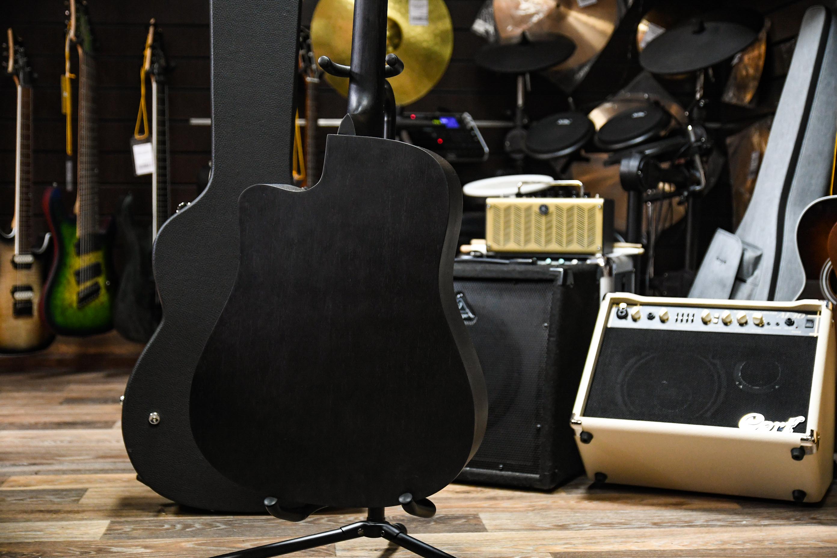 Акустическая гитара FLIGHT D-155C MAH BK