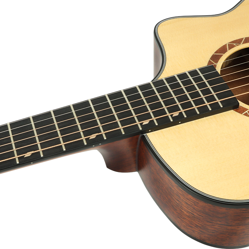 W-5-N Акустическая гитара, с вырезом, цвет натуральный, Luxars