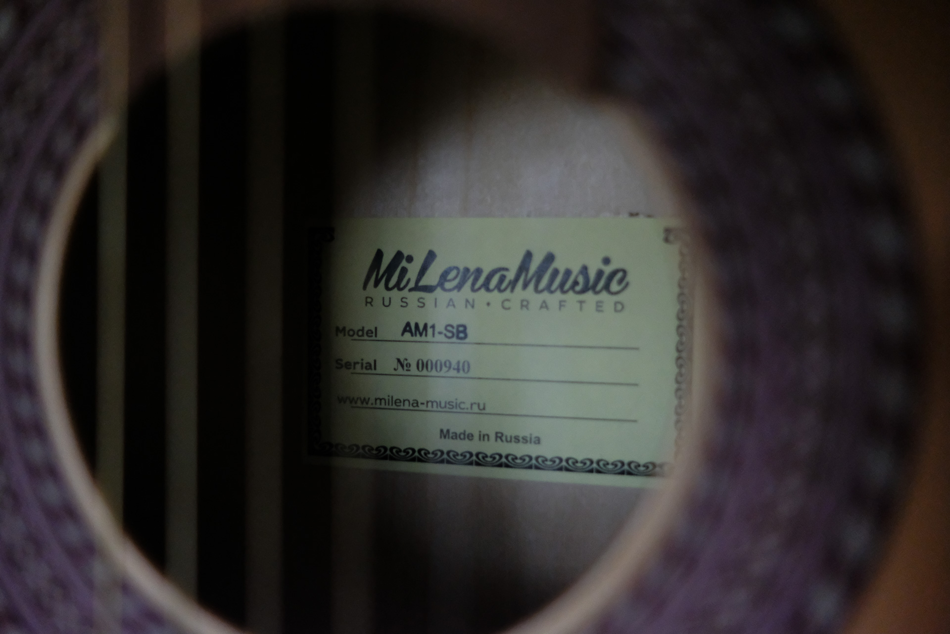 Акустическая гитара, матовая, санберст, MiLena-Music ML-AM1-SB