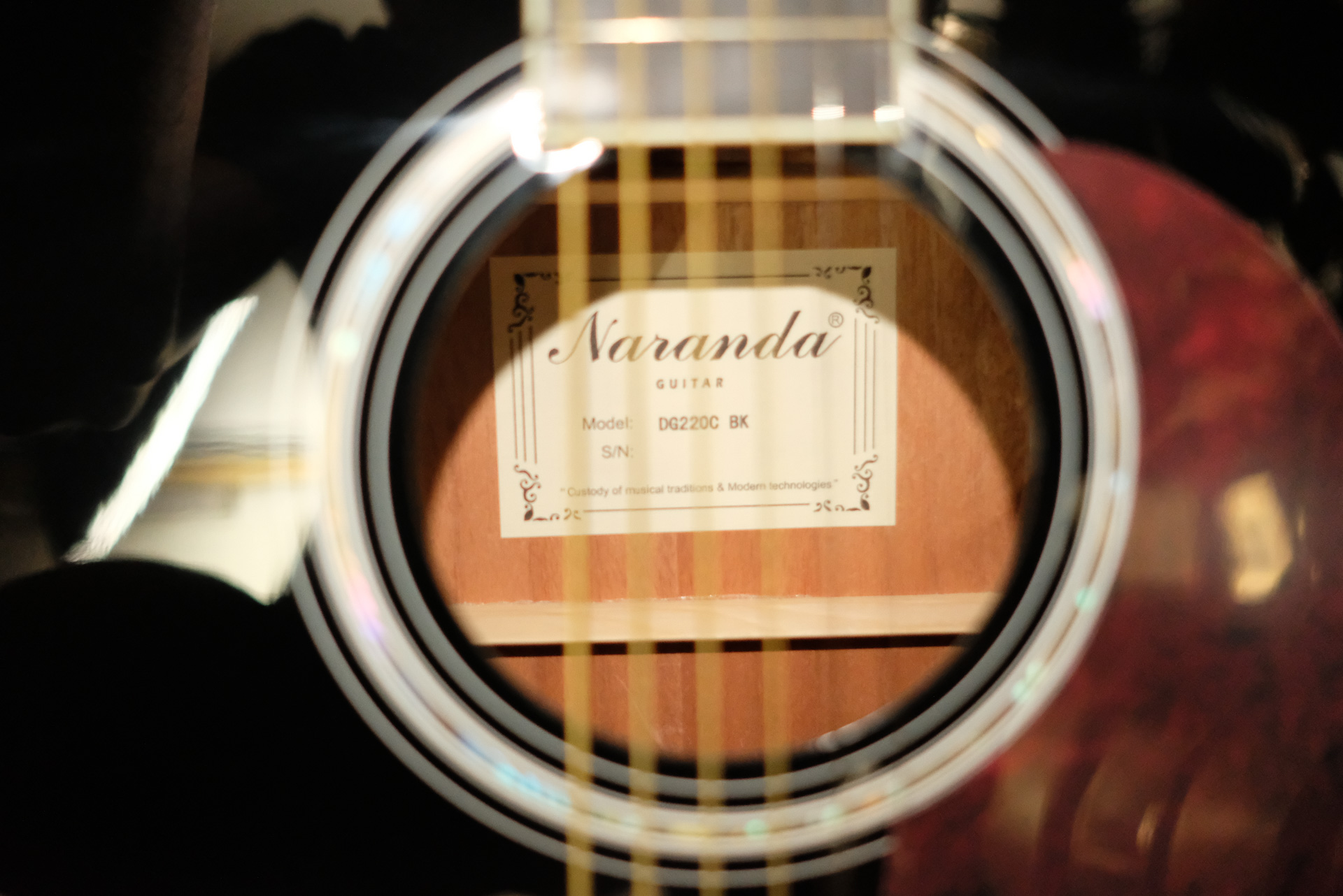 Акустическая гитара Naranda DG220CBK