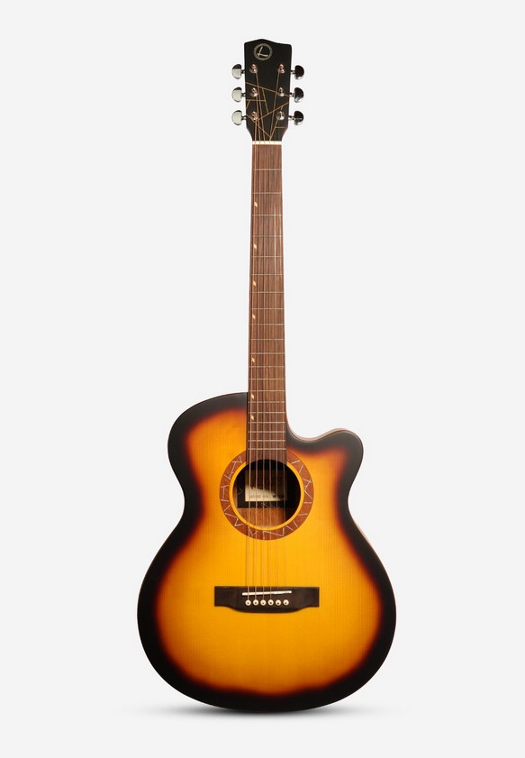 W71-SB Акустическая гитара, с вырезом, санберст, Luxars