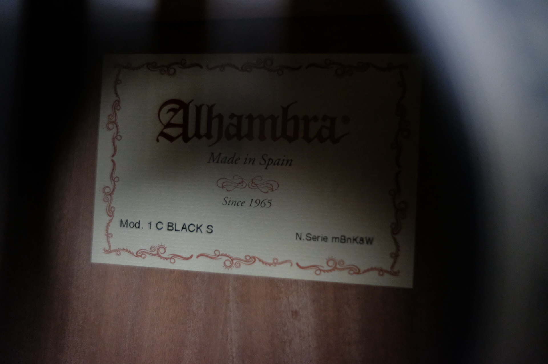 Классическая гитара Alhambra Classical Student 1C Black Satin 7.232