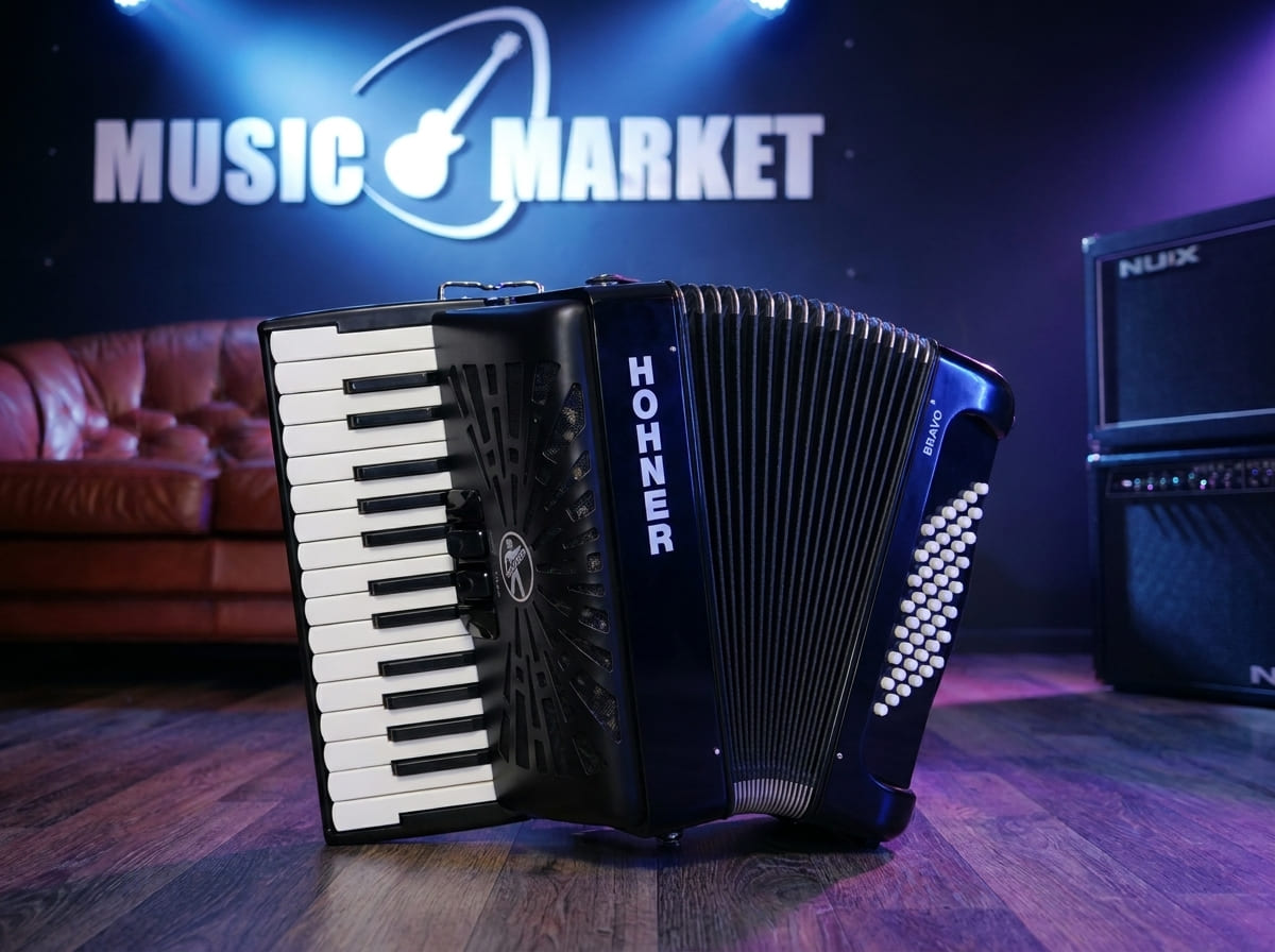 HOHNER Bravo II 48 black - Аккордеон 1/2