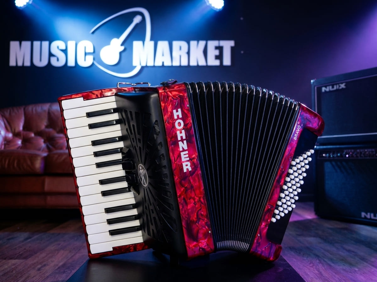 HOHNER Bravo II 48 red - Аккордеон 1/2