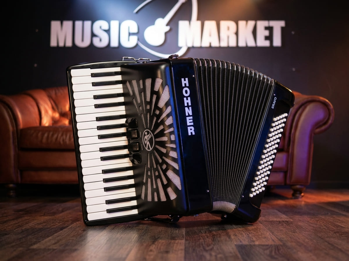 HOHNER Bravo II 60 black - Аккордеон 1/2