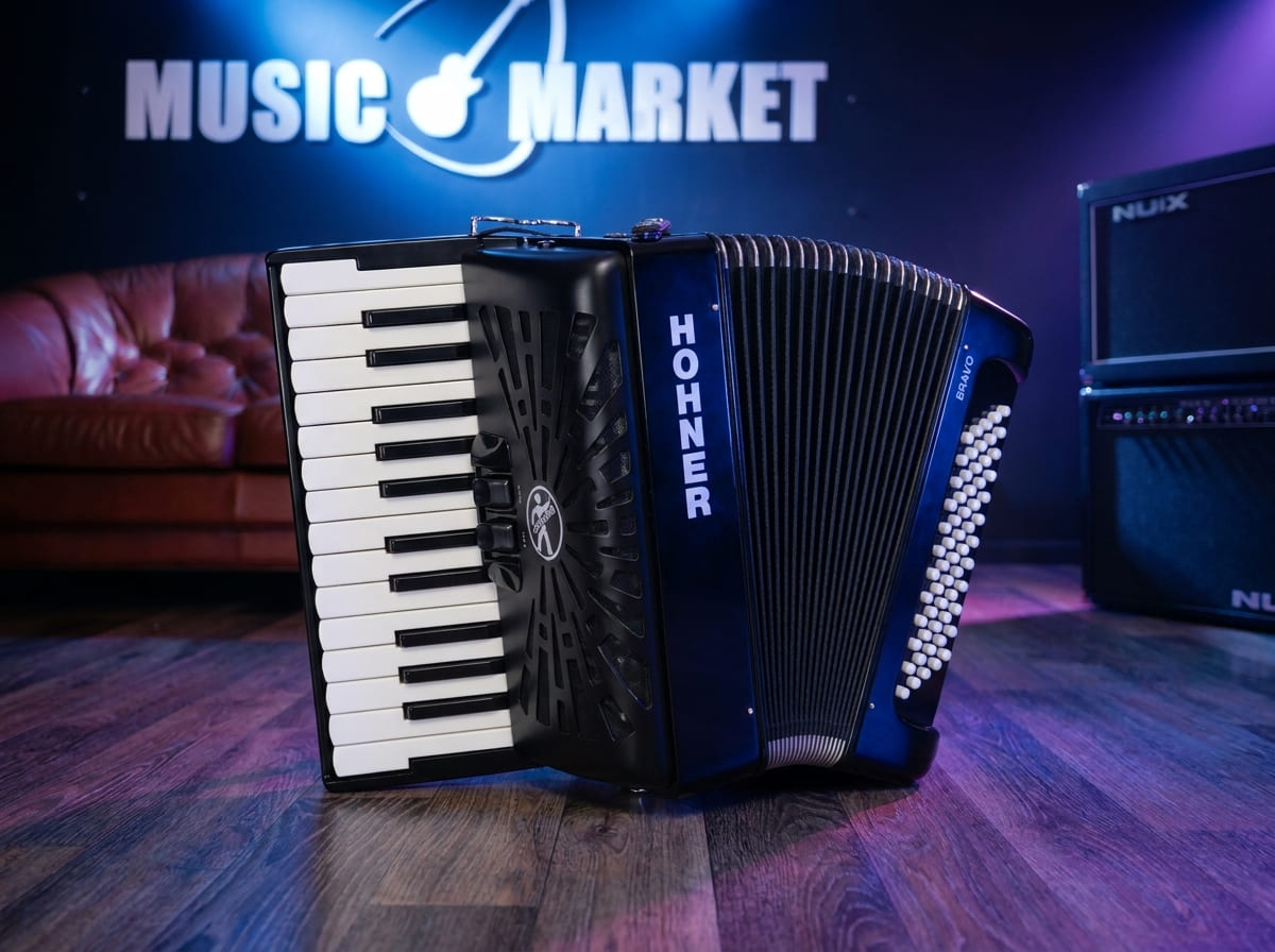 HOHNER Bravo II 60 black - Аккордеон 1/2