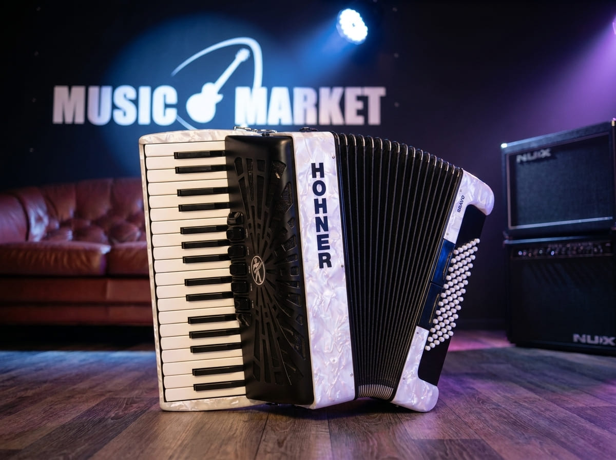 HOHNER Bravo III 72 white - Аккордеон 3/4