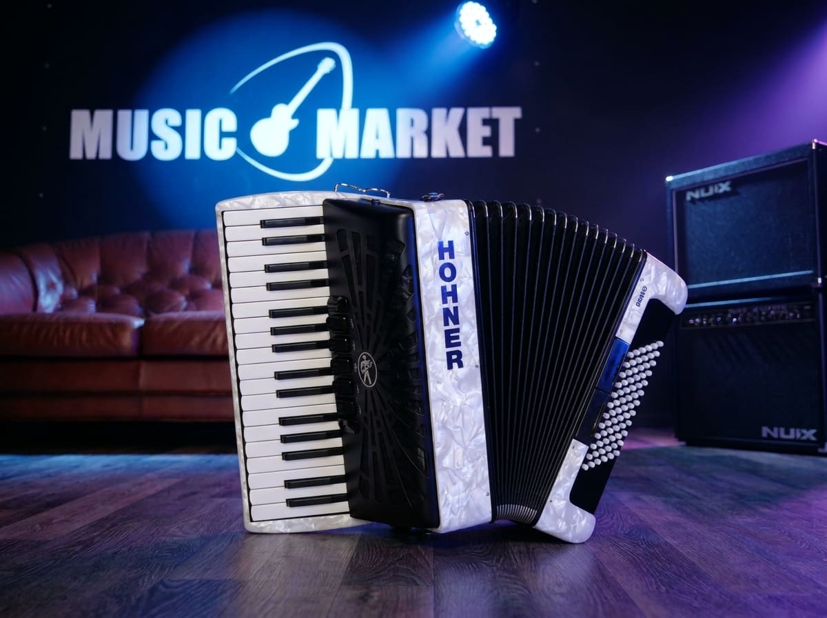 HOHNER Bravo III 72 white - Аккордеон 3/4